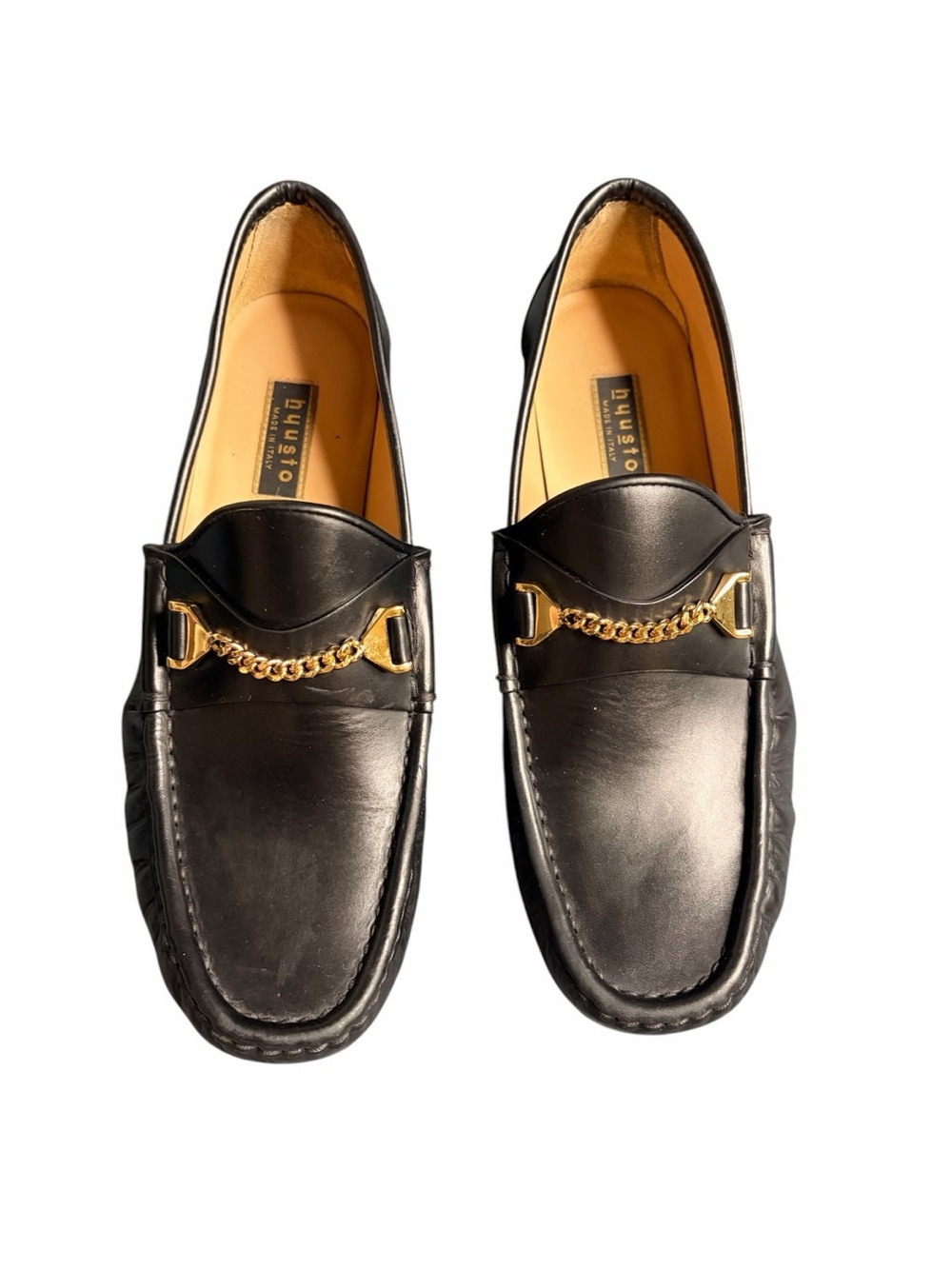 Hyusto Mick Slip On Loafers Black Leather